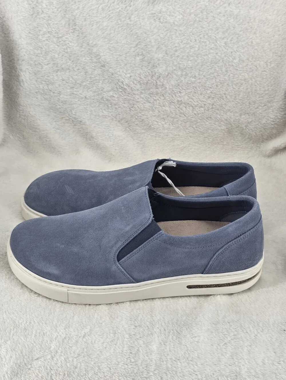 Birkenstock Oswego Elemental Blue Suede Slip On Sneakers EU 43 US 10